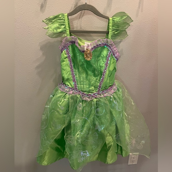 Disney Other - ✨ Disney Tinker Bell Costume with Light-Up Wings – Size 7/8 ✨